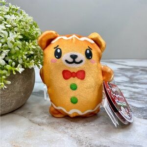 Bubble Stuffed Squishy Friends Toy- Gingerbread Bear